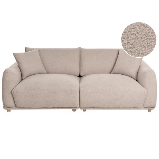 Sofa 3 personers JUBEK Boucle Beige