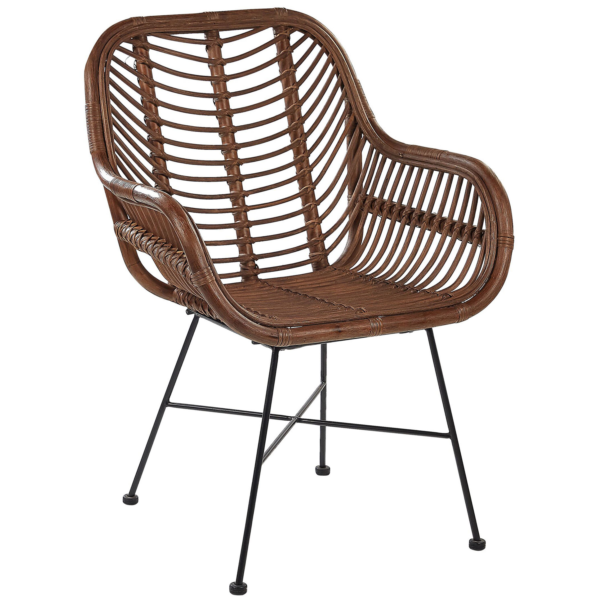 Spisebordsstol CANORA Rattan Brun