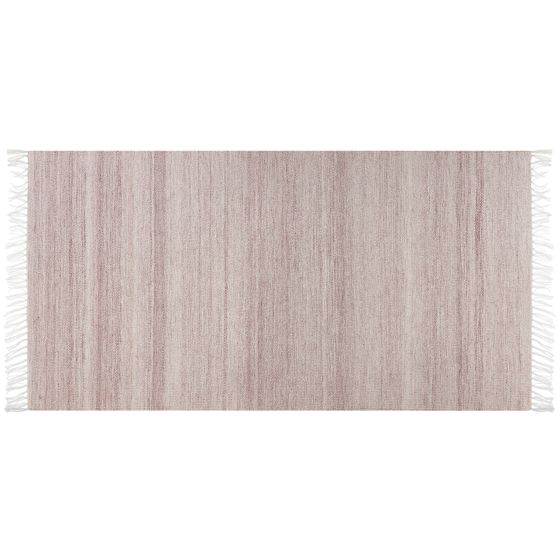 Gulvtæppe MALHIA Murstensrød 80 x 150 cm