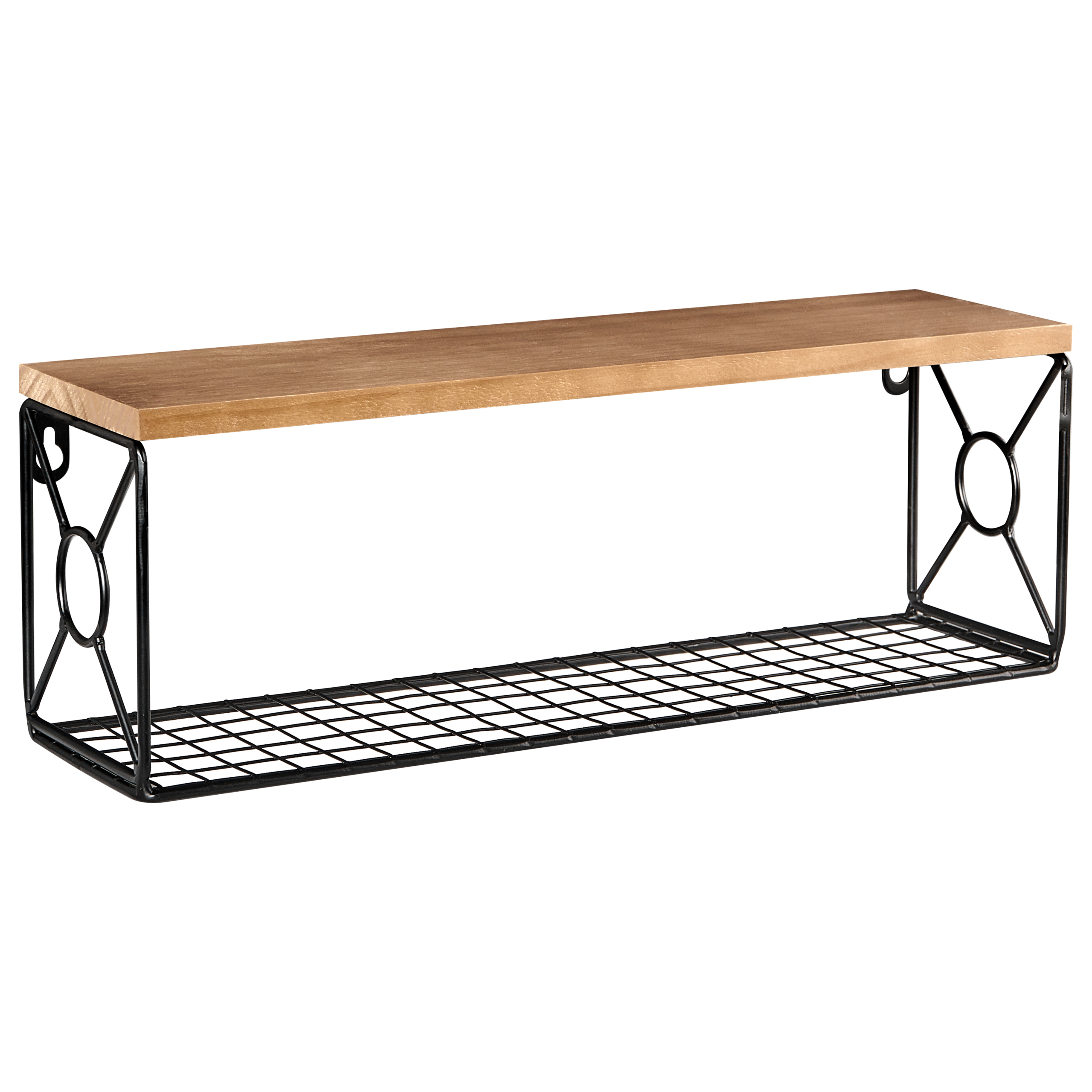Væghylde COMPRIDA Metal Sort