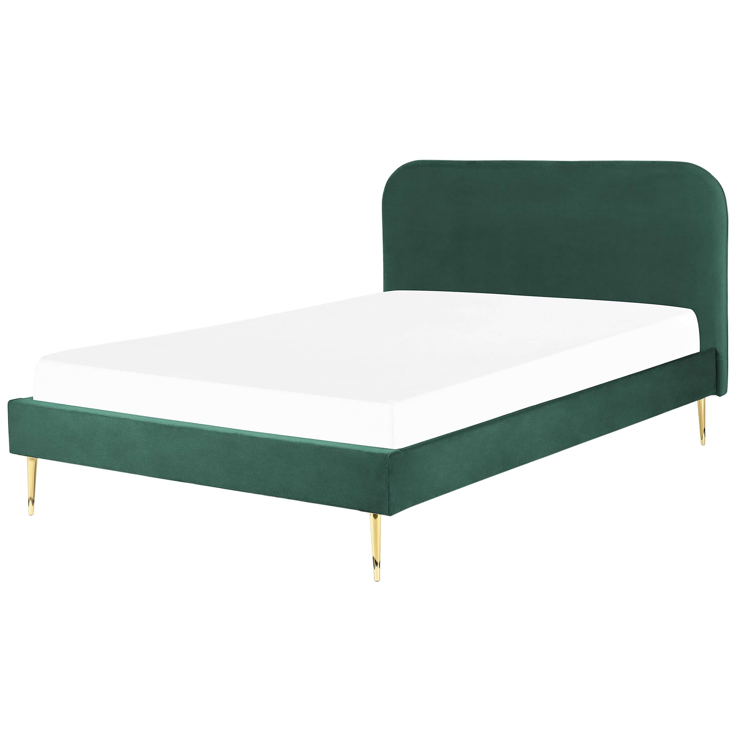 Seng Velour FLAYAT 160 x 200 cm Smaragdgrøn