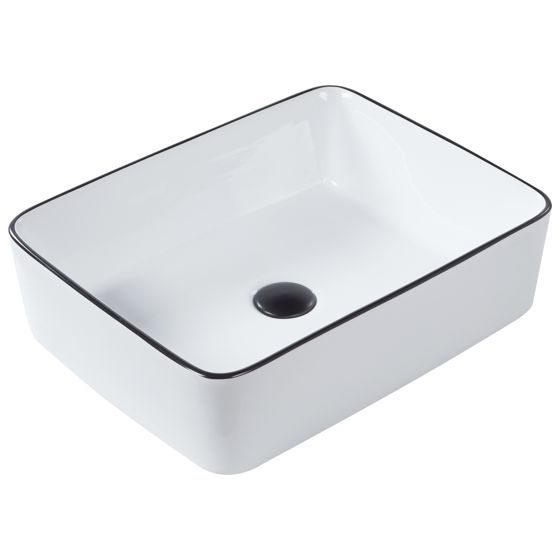 Vask til bordplade XERT 49 x 38 cm Keramik Hvid