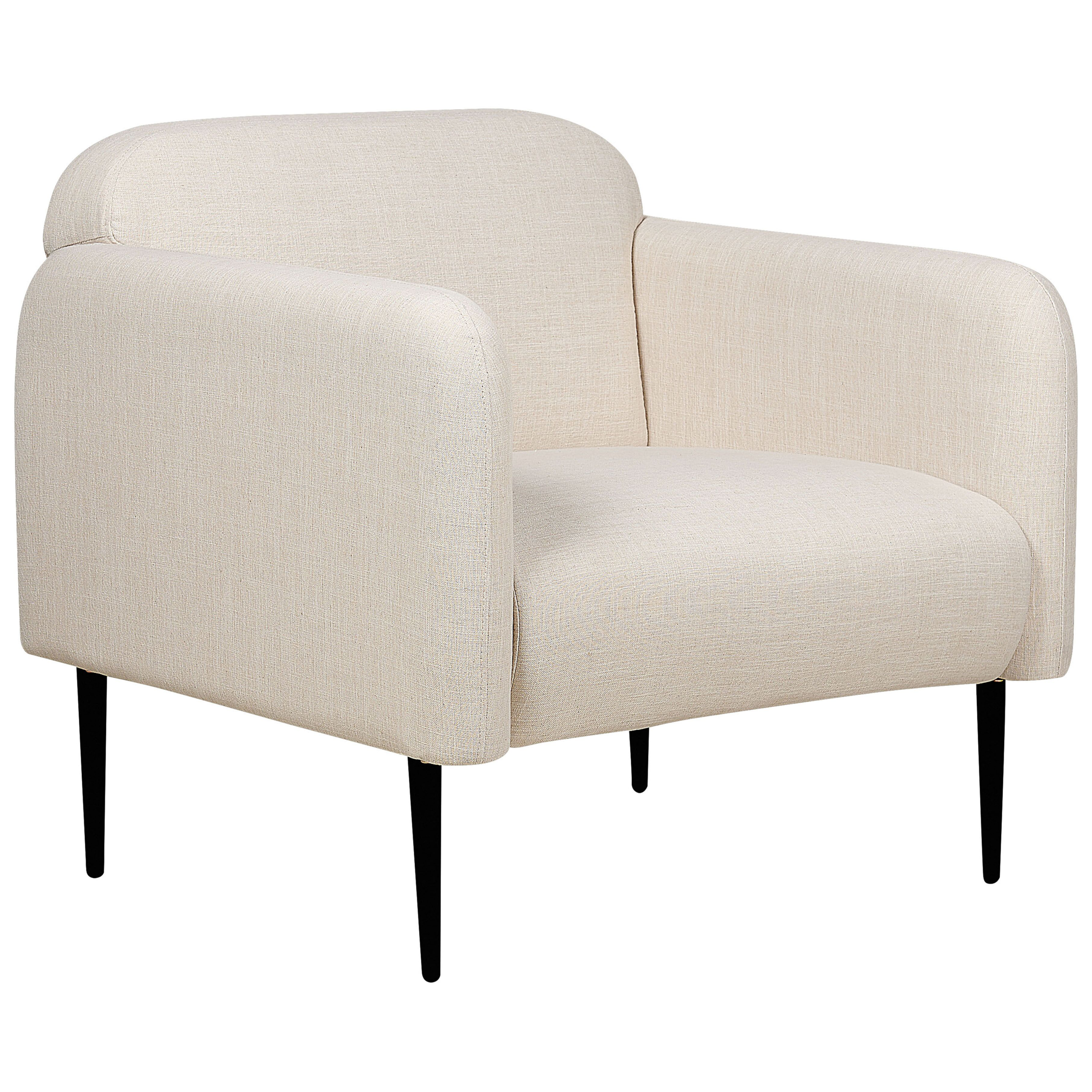 Lænestol STOUBY Hør Lys Beige