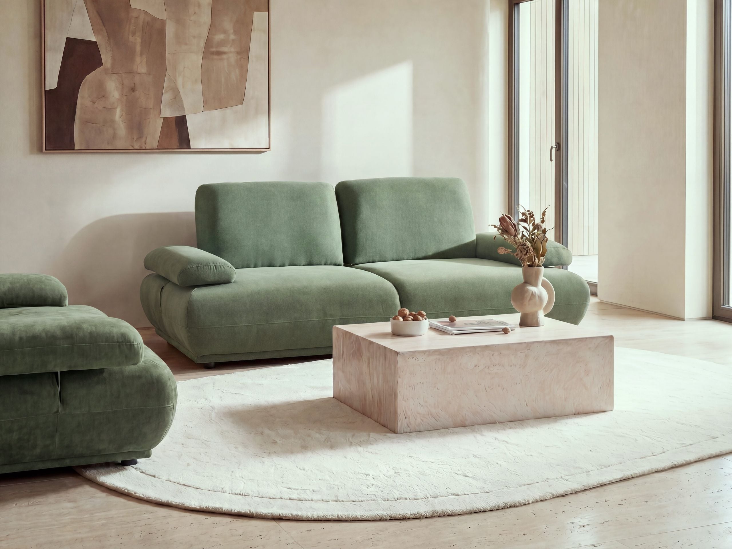 Sofa 3 personers NACKA Lysegrøn