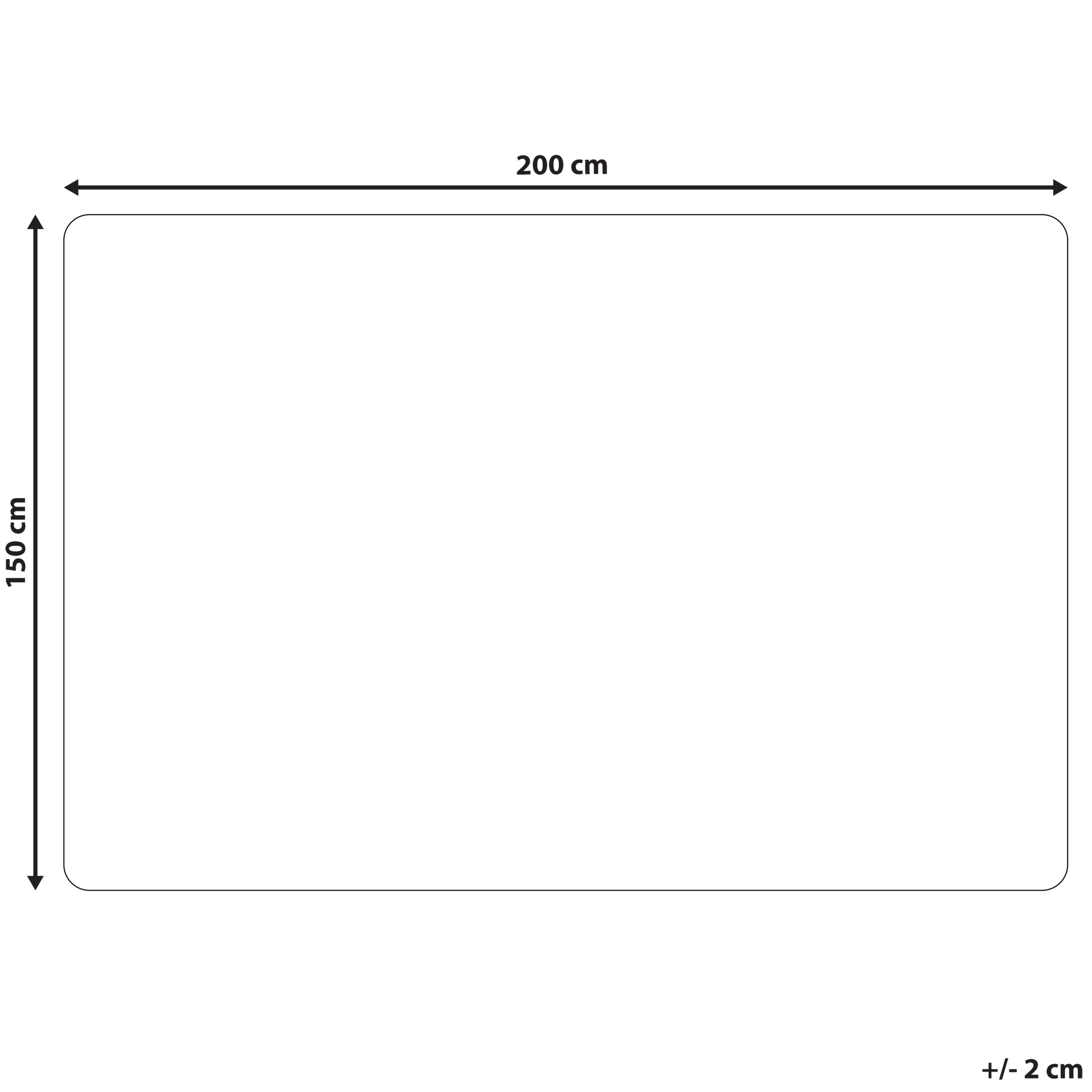 Sengetæppe DELICE 150 x 200 cm Sort