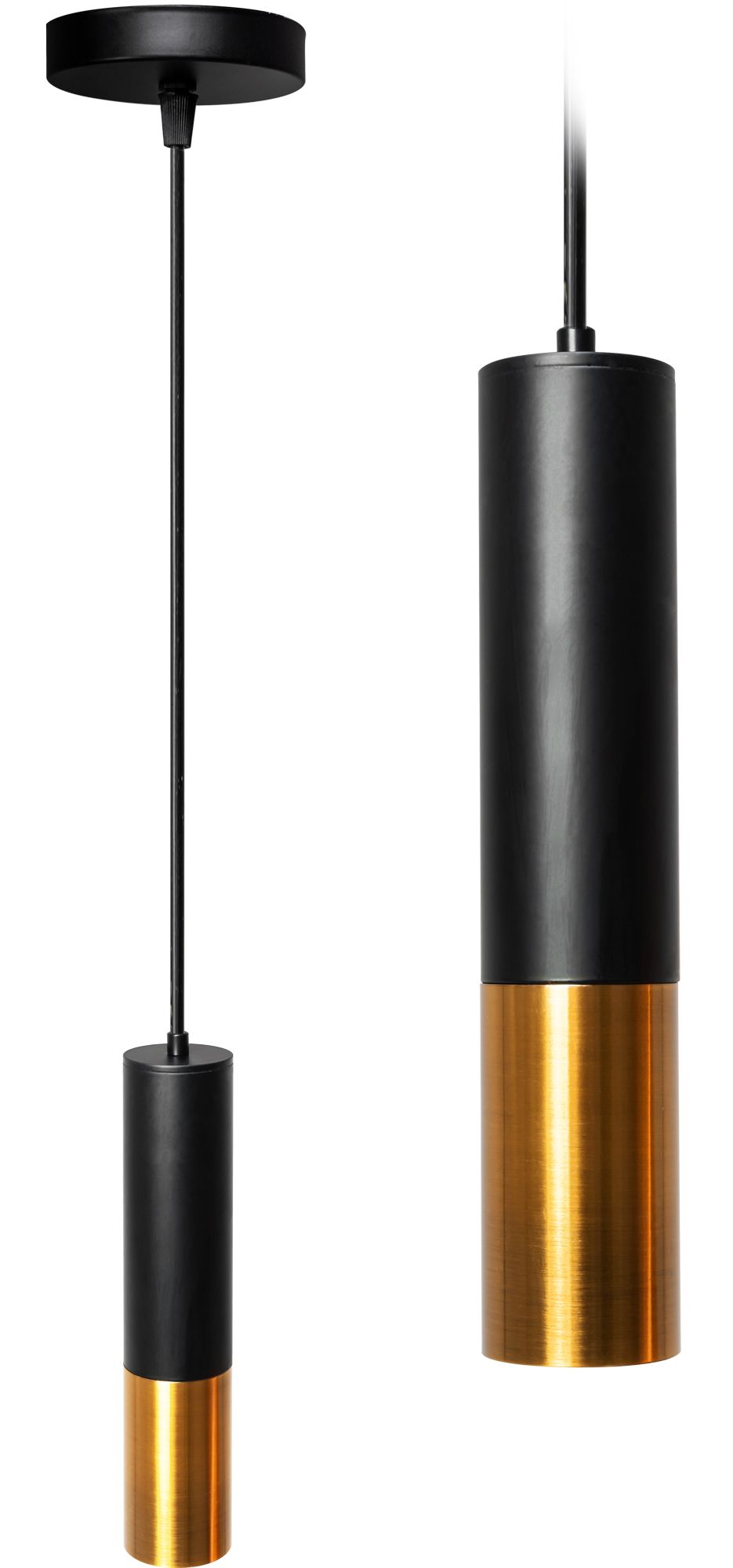 TOOLIGHT hængende loftlampe APP469-1CP Sort 29,5x6x90cm