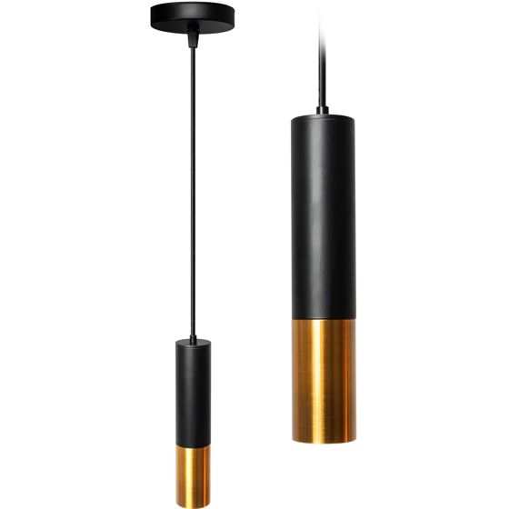 TOOLIGHT hængende loftlampe APP469-1CP Sort 29,5x6x90cm