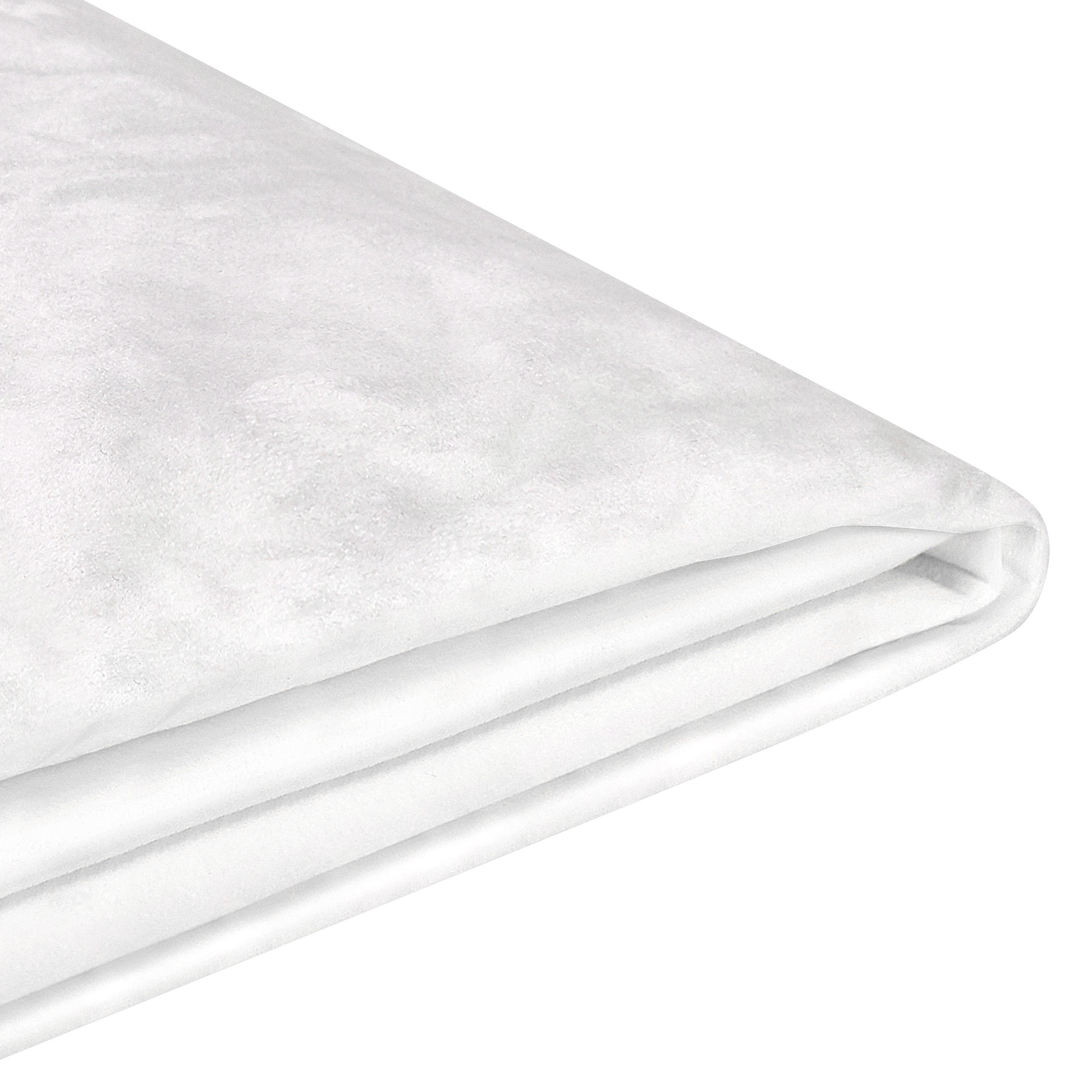 Sengekappe Velour FITOU 180 x 200 cm Hvid