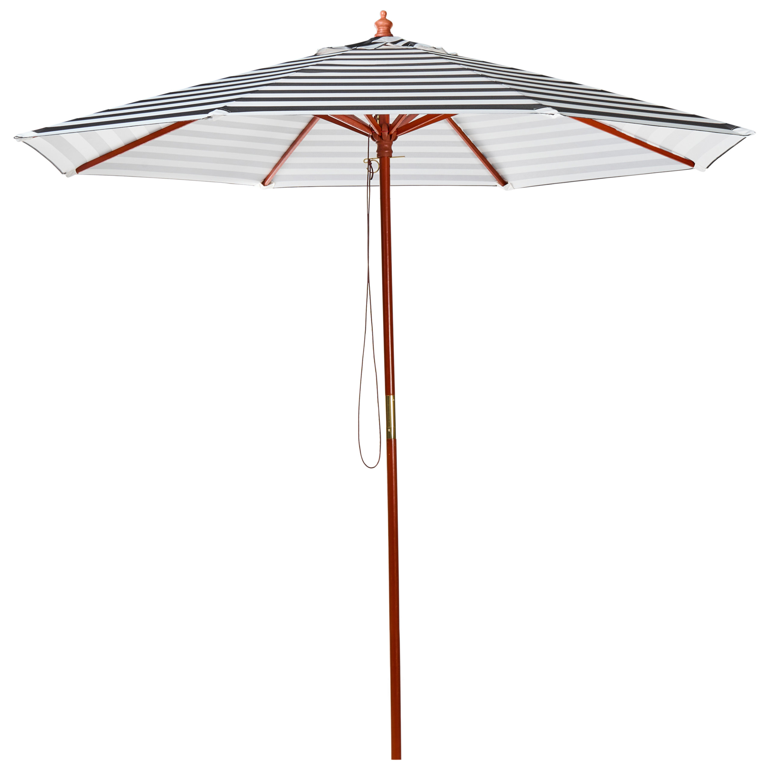 Haveparasol 260 cm FERENTILLO Sort/hvid