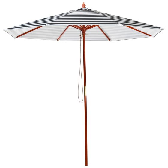Haveparasol 260 cm FERENTILLO Sort/hvid
