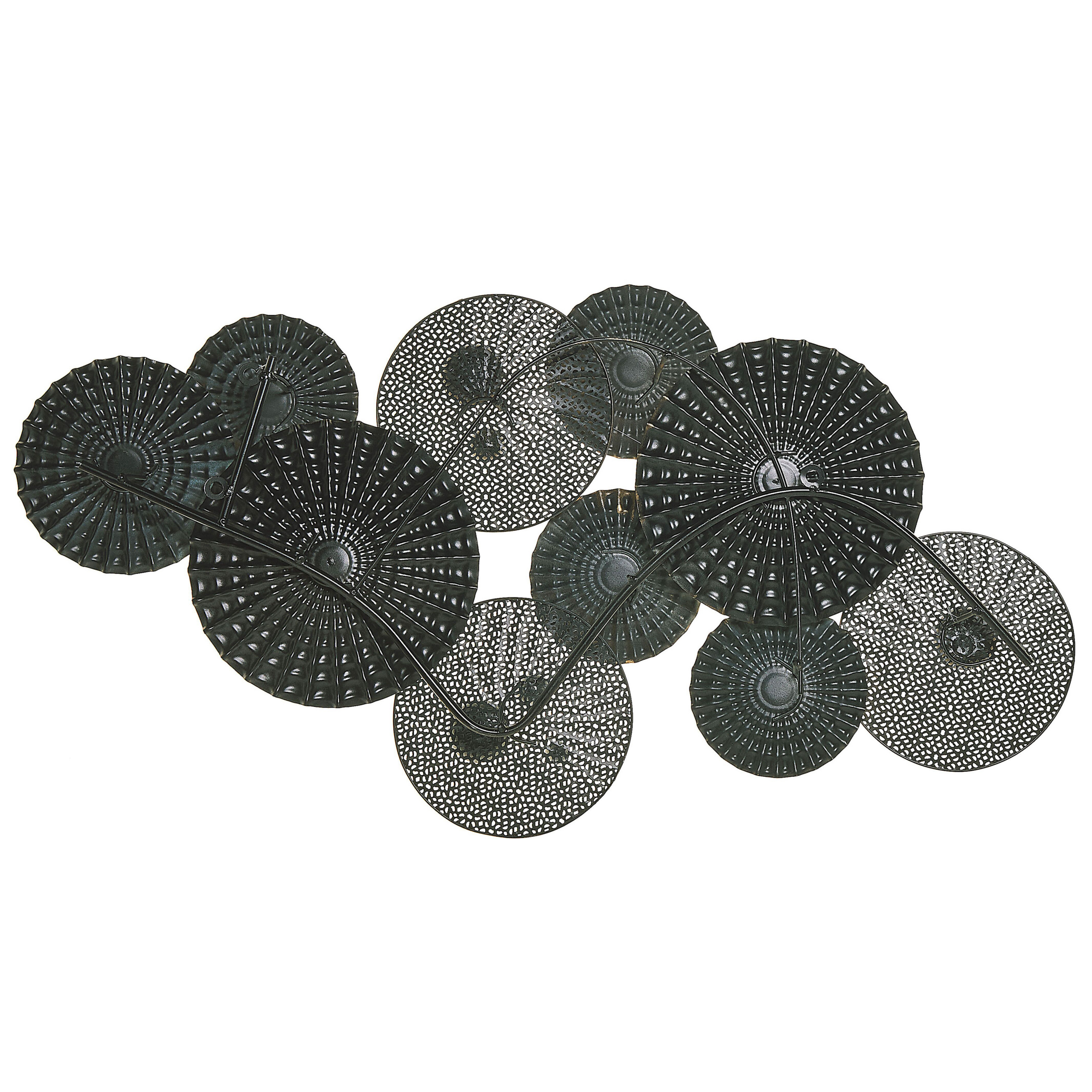 Vægdekoration HASSIUM 48 cm Metal Blå