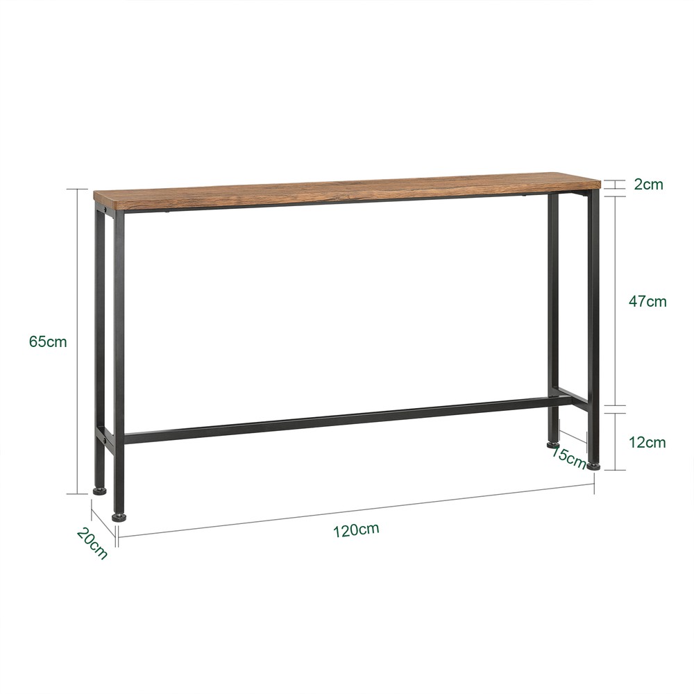 SoBuy konsol, konsolbord, smalt konsolbord FSB19-N
