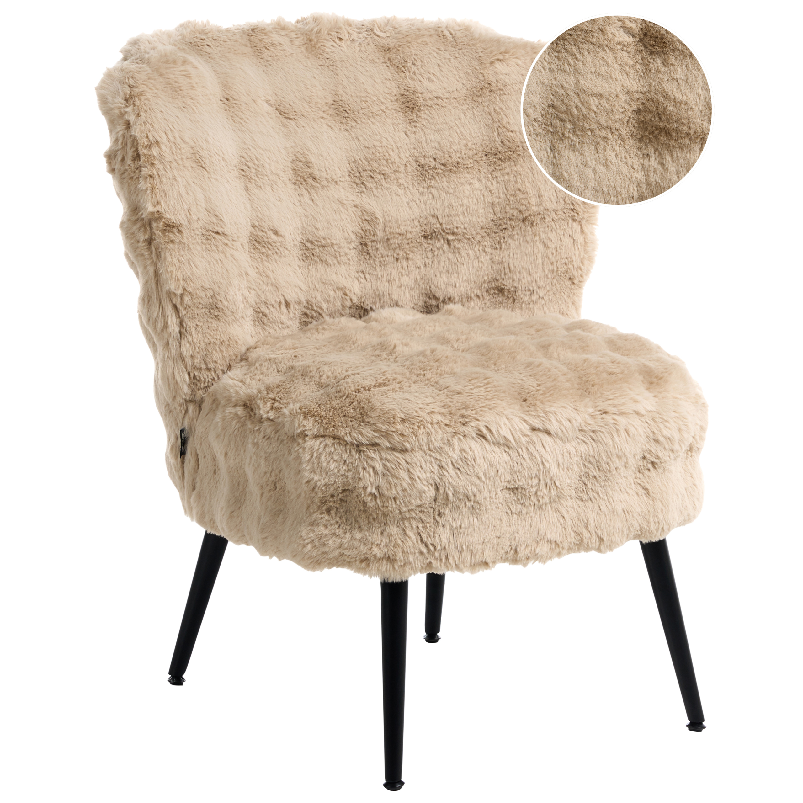 Lænestol VOSS Kunstig pels Beige