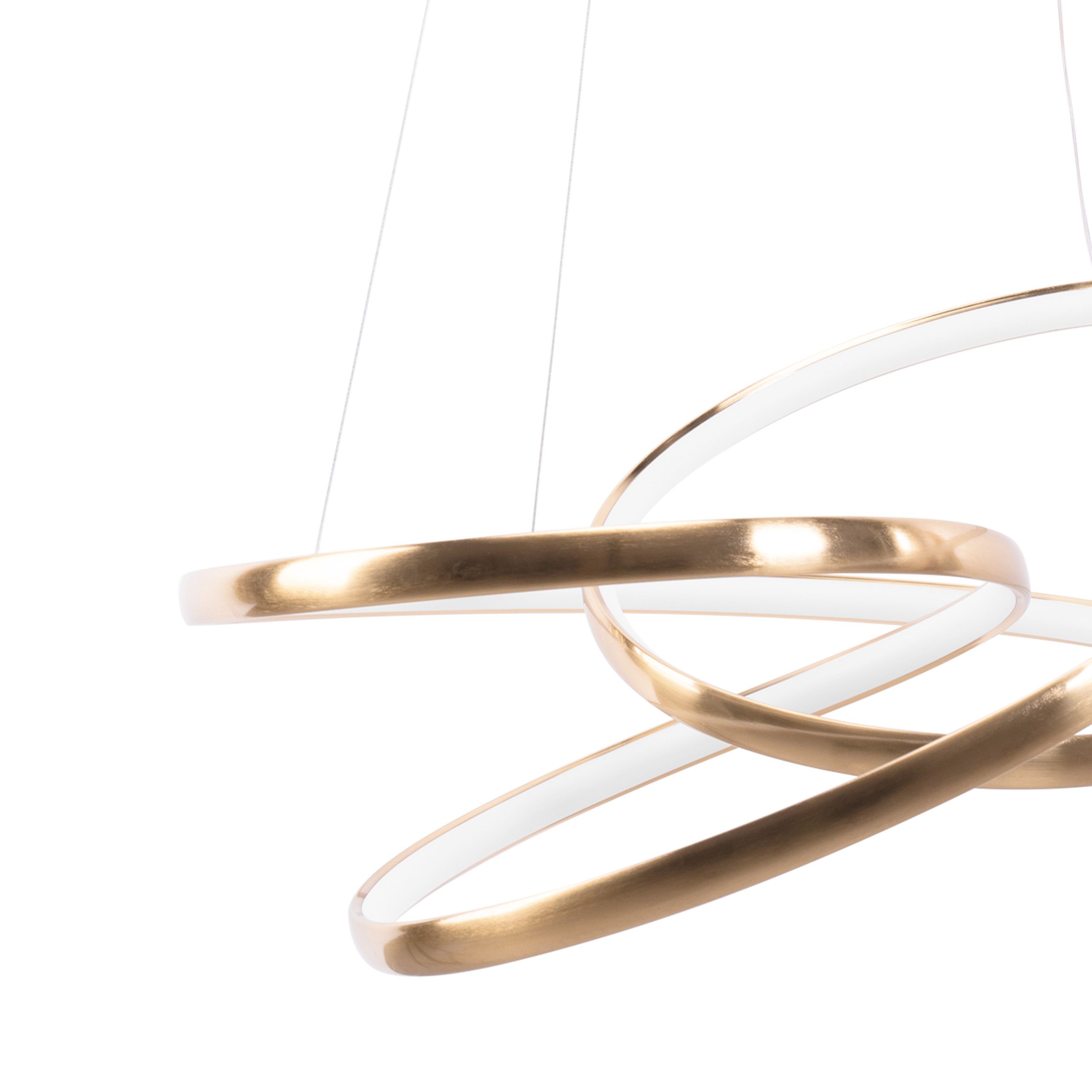TOOLIGHT hængende loftlampe LED G005-CP Guld 50x50x15cm