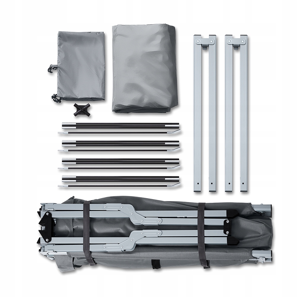 SoBuy Campingseng Udendørs campingtelt med lampekrog og skolommer 3-i-1-telt til 2 personer Praktisk 193x145x188 cm OGS32-II-L-HG