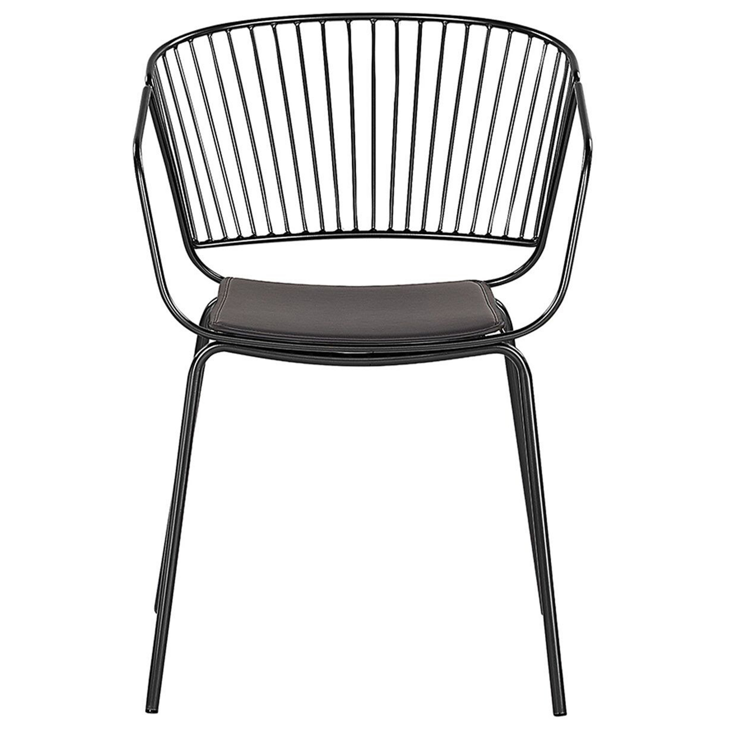 Sæt med 2 spisebordsstole RIGBY Metal Sort