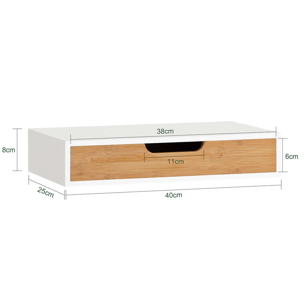 Nattbord med skuffe hvid 40.0x25.0x8.0 cm FRG92-WNX2