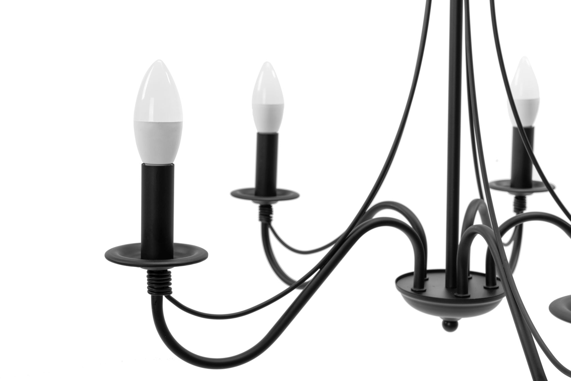 TOOLIGHT hængende loftlampe APP647-5CP Sort 60x60x110cm