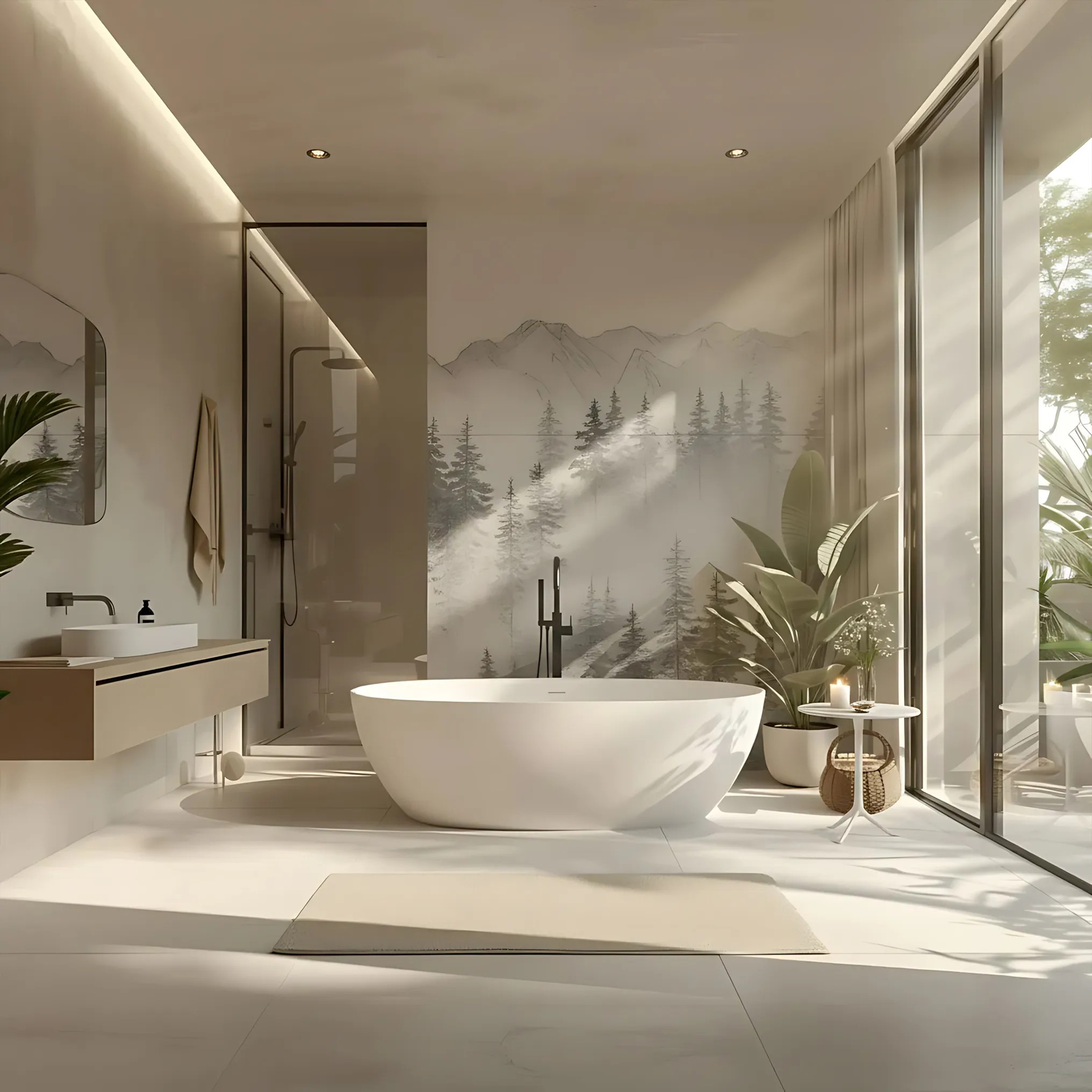 REA fritstående badekar ROMA 170 med sort badekarprop Hvid, 170x75x59,5cm