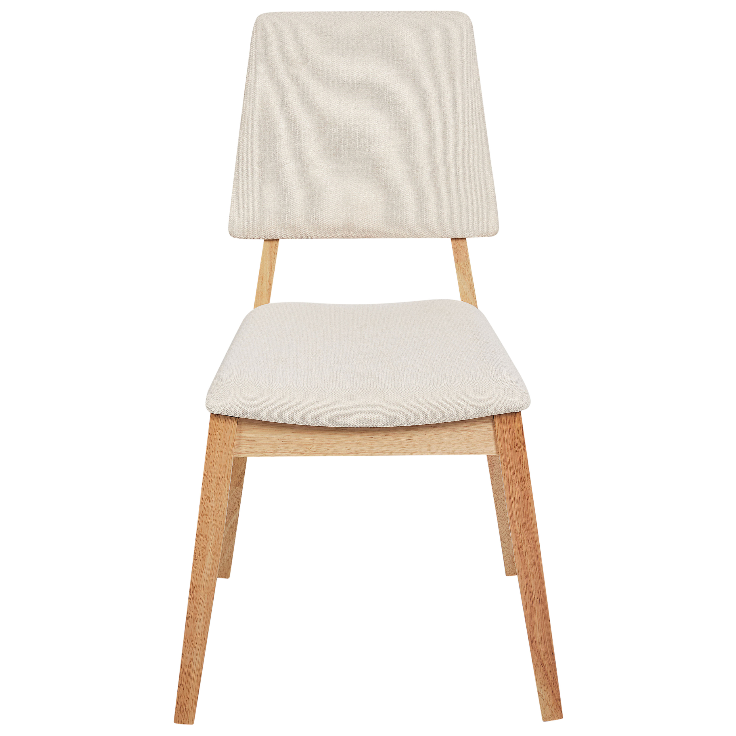 Sæt med 2 spisebordsstole MERRILL Træ Lys Beige