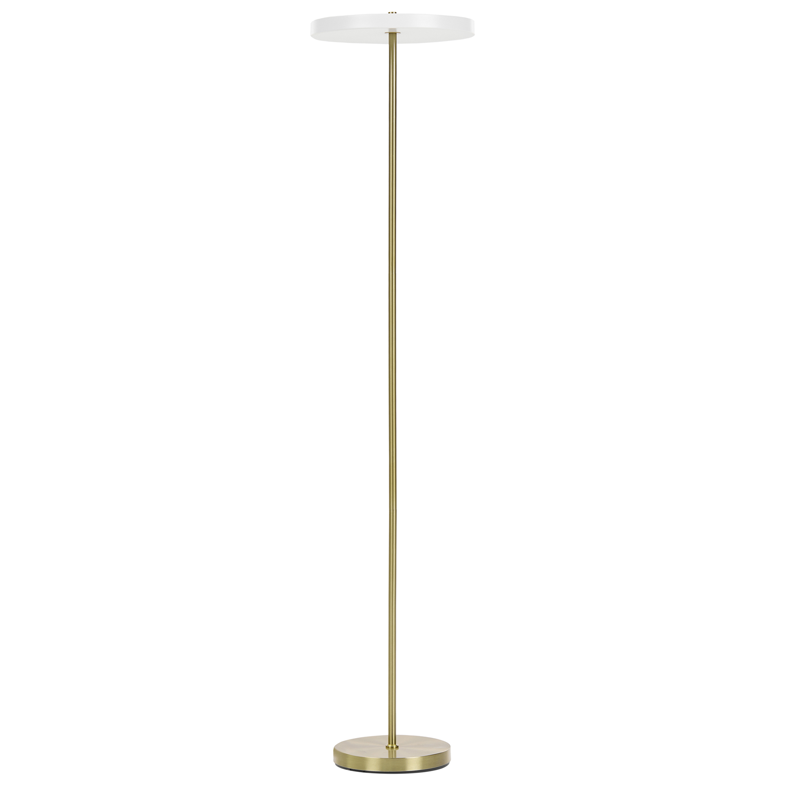 LED-gulvlampe EVENLODE Med dæmpning Metal Hvid