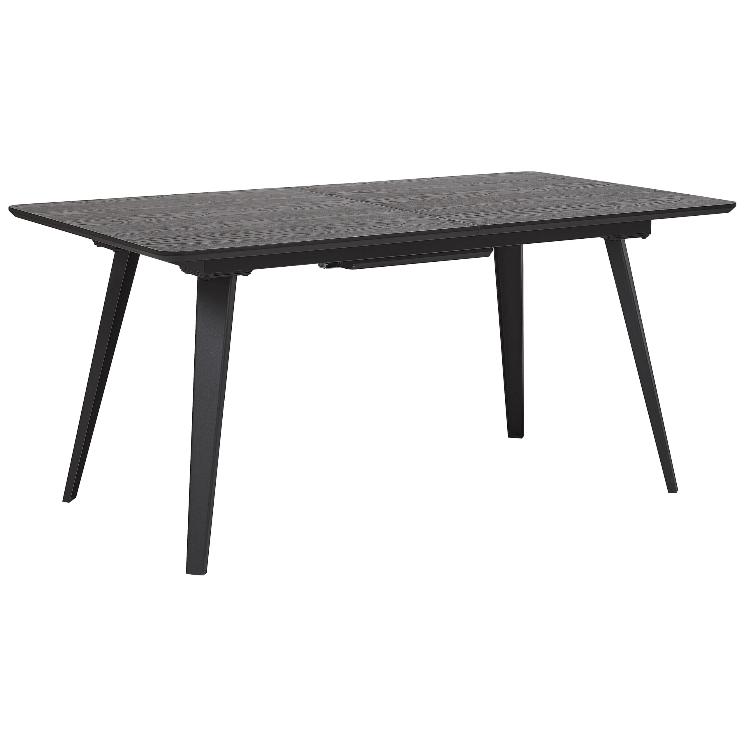 Spisebord med udtræk IRVINGTON Sort 160/200 cm 90 cm