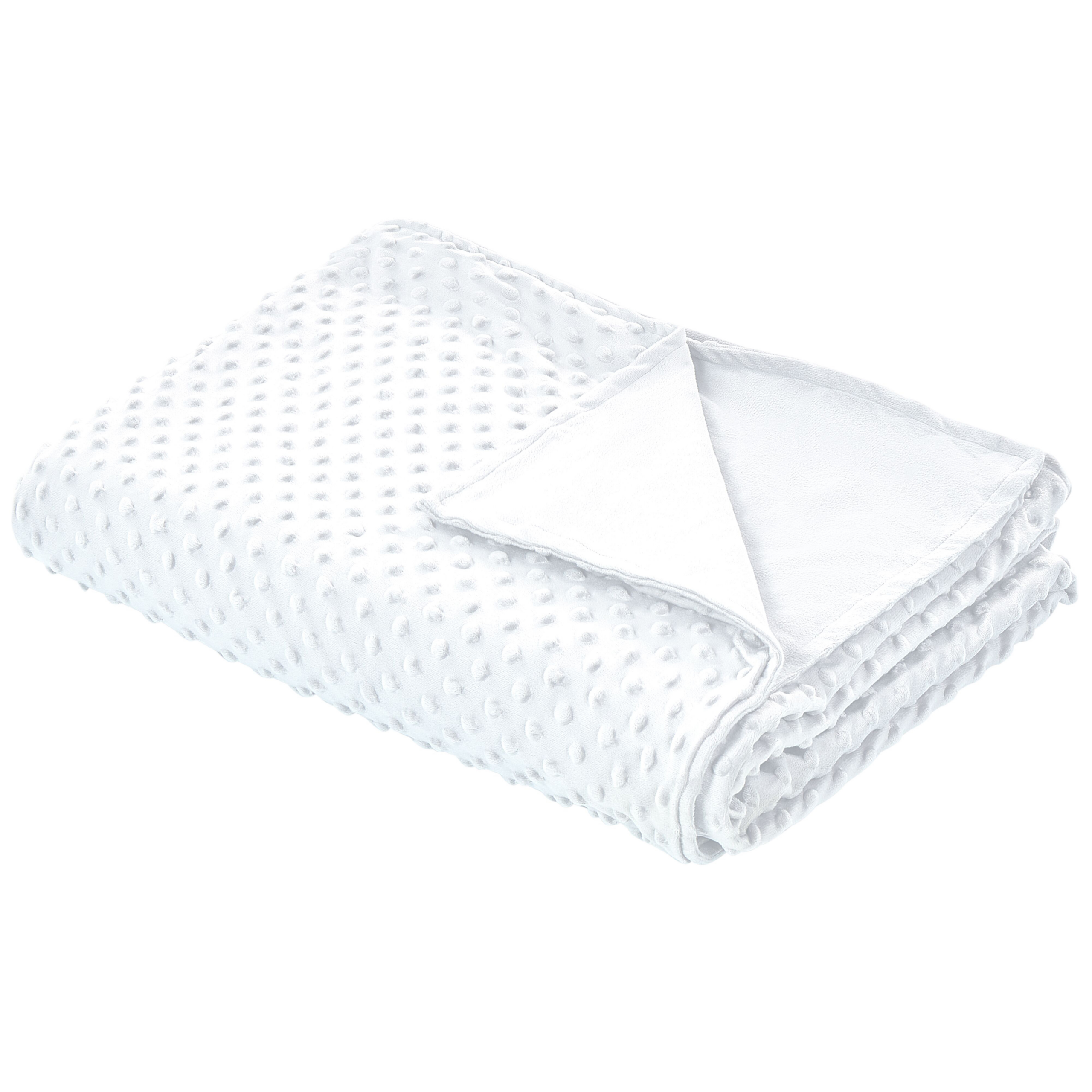 Tyngdetæppe betræk 1000 g CALLISTO 135 x 200 cm Hvid
