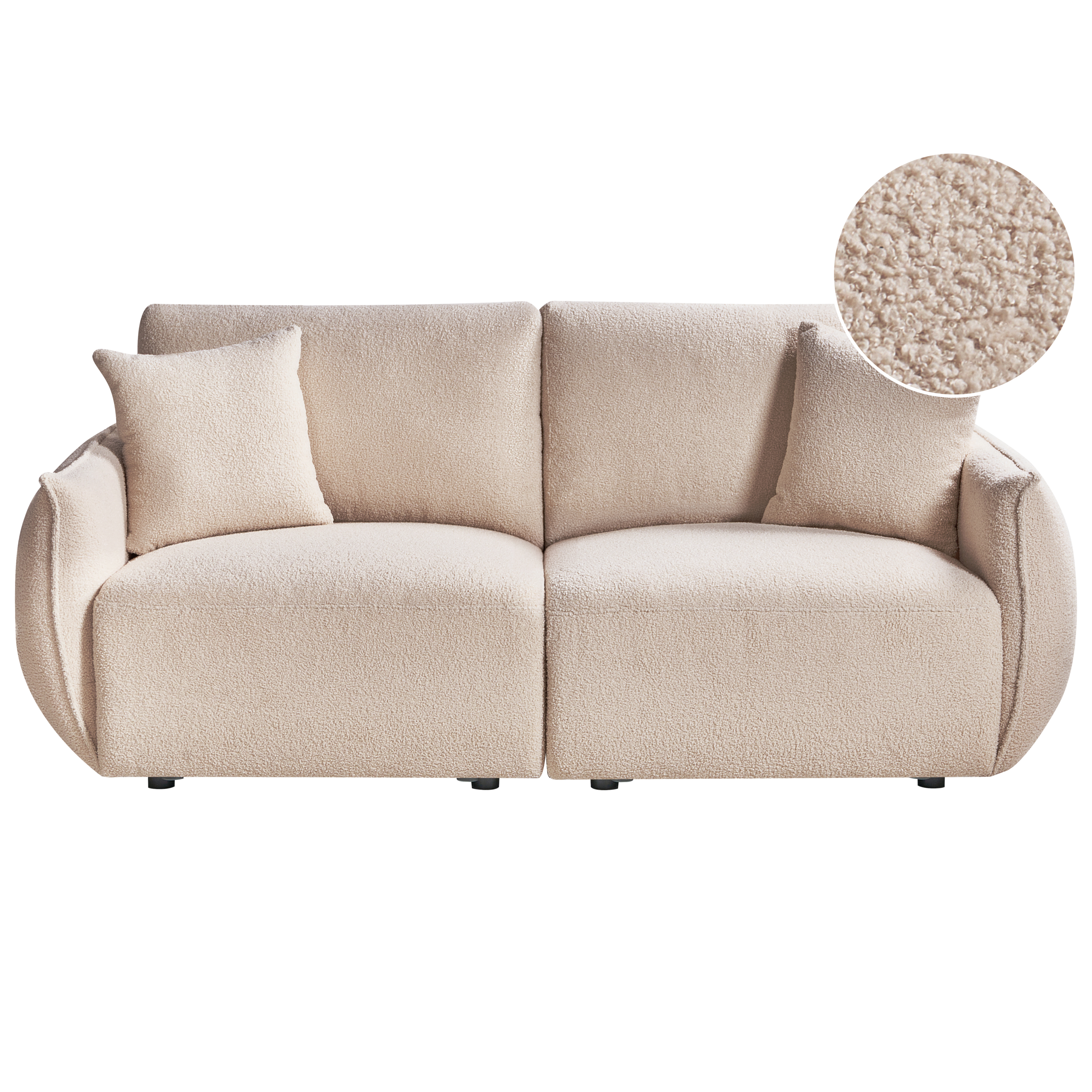 Modulsofa 2 personers MESNALI Boucle Beige