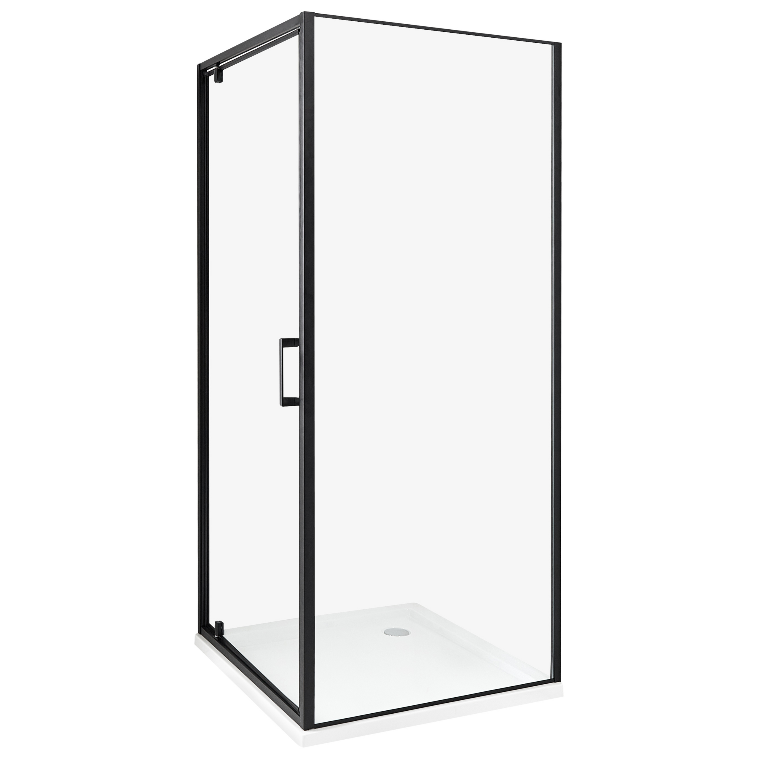 Brusekabine DARLI 80 x 80 x 185 cm Sort