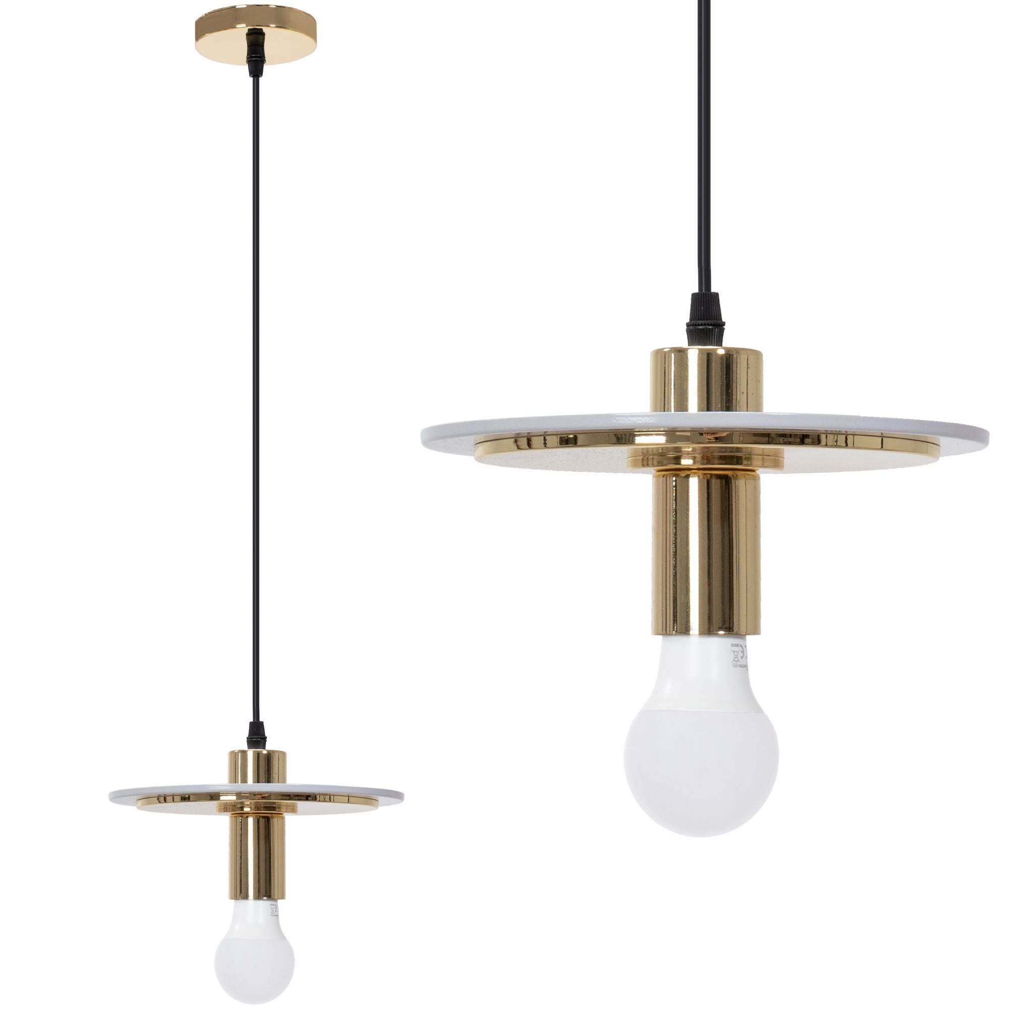 TOOLIGHT hængende loftlampe APP1213-1CP Guld 22,5x22,5x11cm