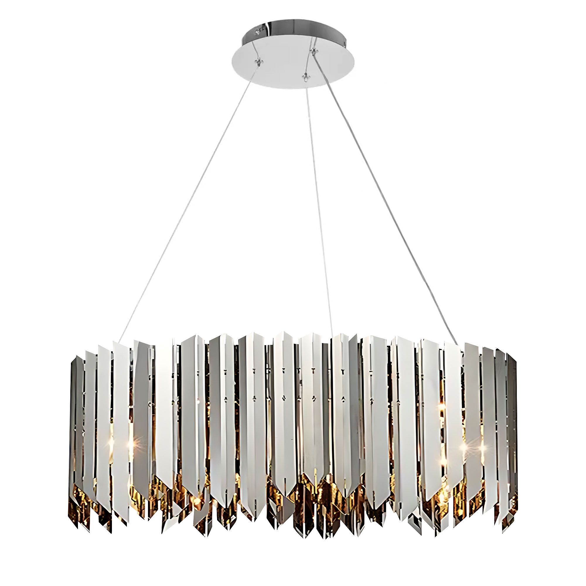 TOOLIGHT hængende loftlampe APP1763-8CP Krom 50x50x25cm