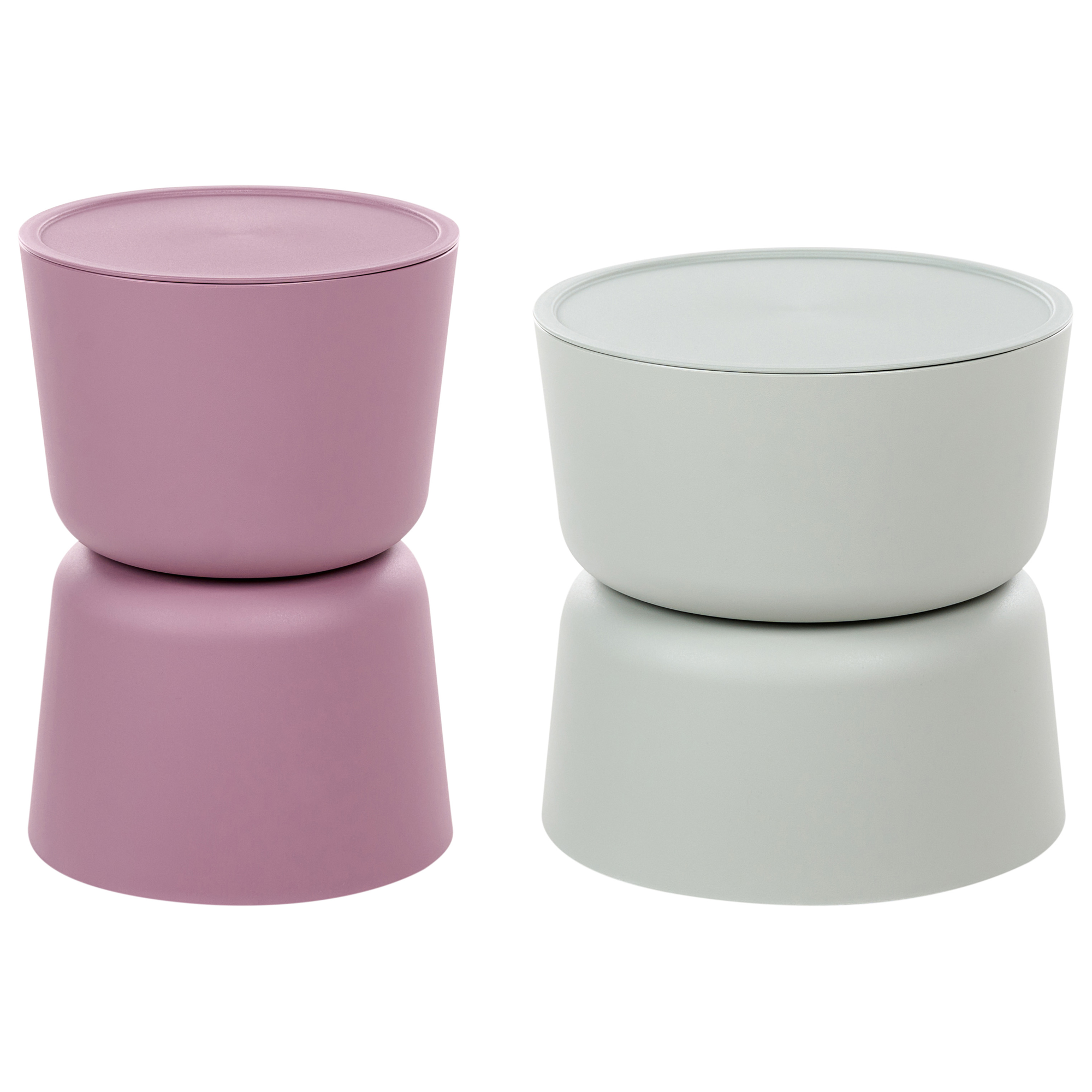 Sæt med 2 sideborde med opbevaring ATACAMA 32/40 cm 32/40 cm Purpur Grøn