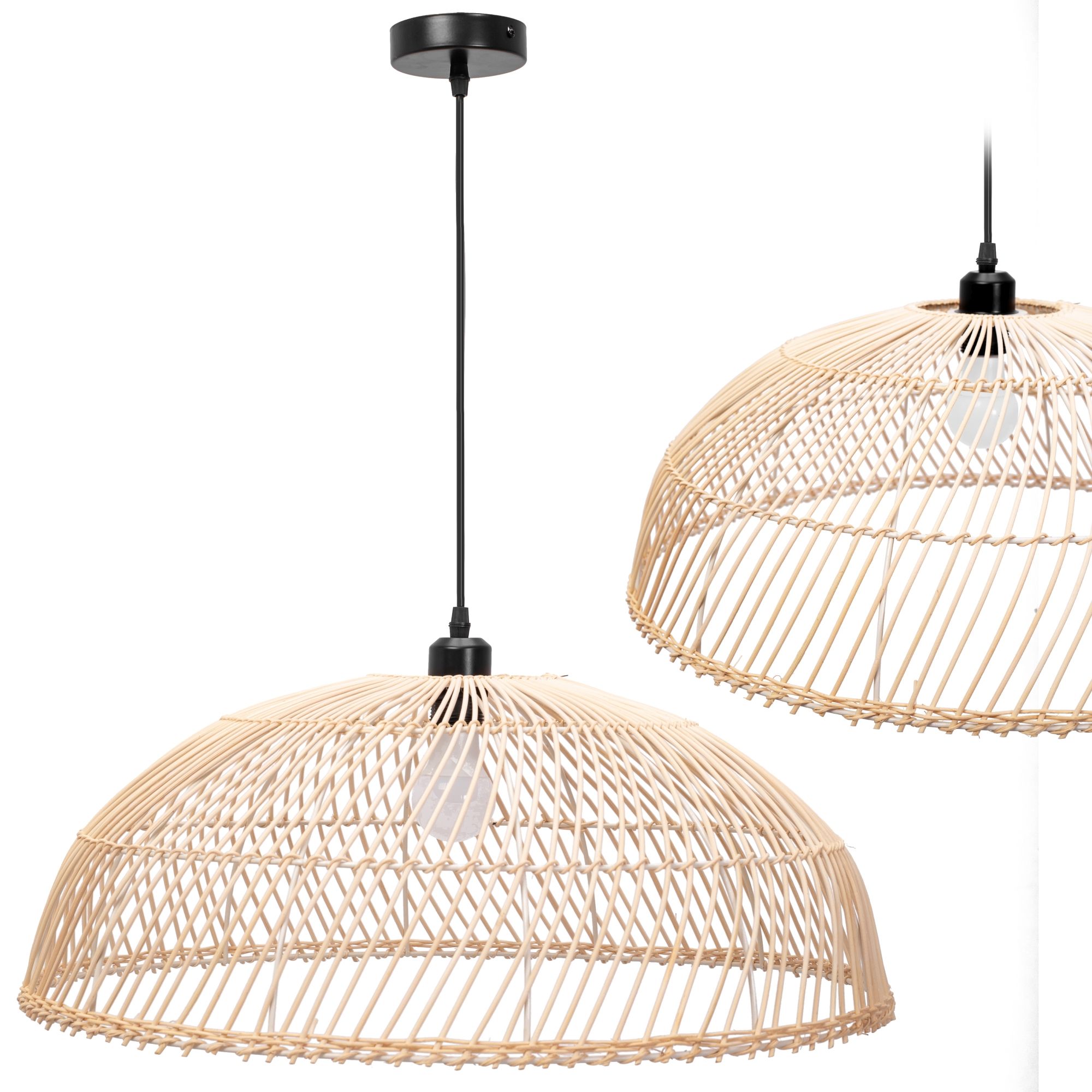 TOOLIGHT hængende loftlampe APP988-1CP Brun 23x61x90cm