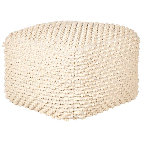 Puf KINGRI Bomuld Lys Beige