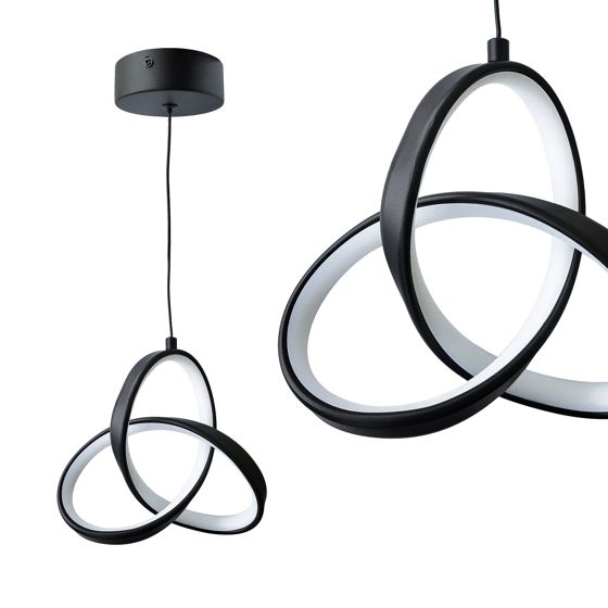 TOOLIGHT hængende loftlampe APP1784-CP LED Sort 21x7x107cm