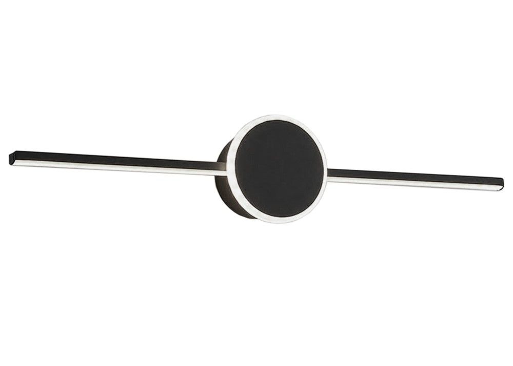 TOOLIGHT væglampe LED APP849-1W ROUND 60CM Sort 61x11x12cm