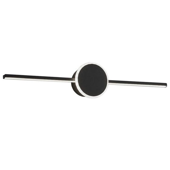 TOOLIGHT væglampe LED APP849-1W ROUND 60CM Sort 61x11x12cm