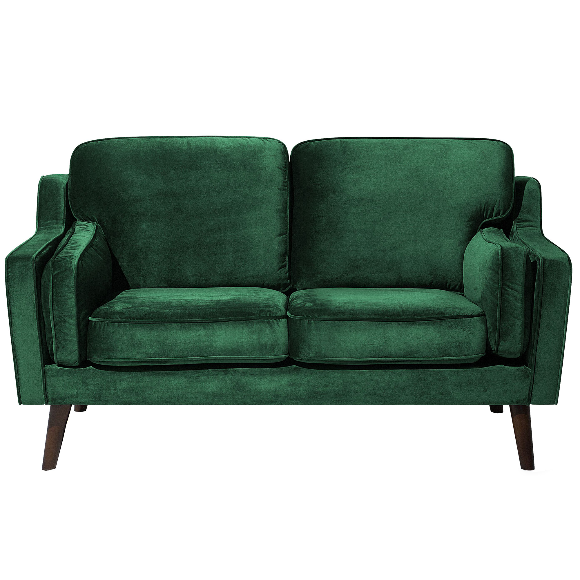 Sofa 2 personers LOKKA Velour Smaragdgrøn