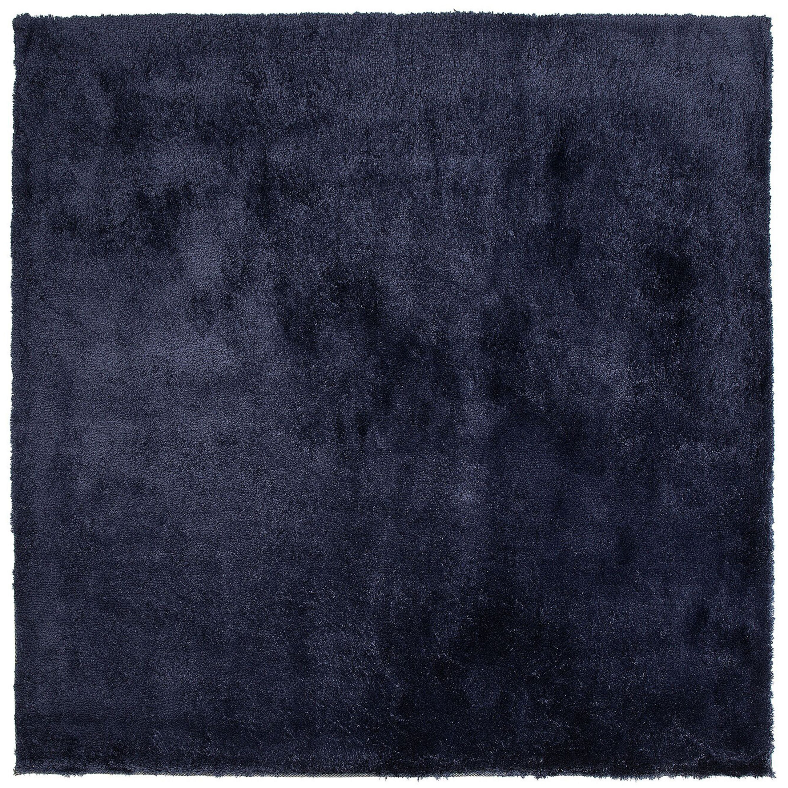 Shaggy gulvtæppe EVREN Mørkeblå 200 x 200 cm