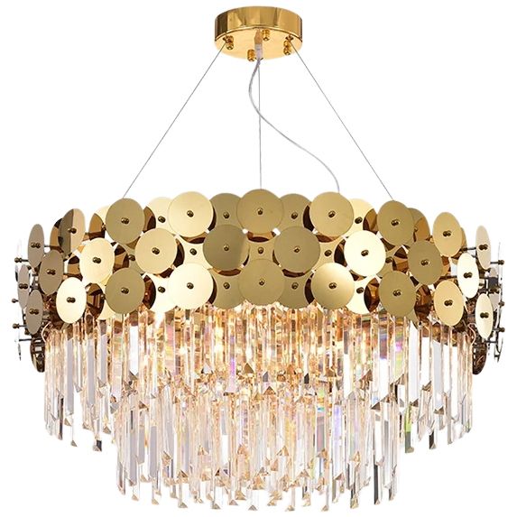 TOOLIGHT hængende loftlampe APP1473-CP 60CM Guld 60x60x38cm