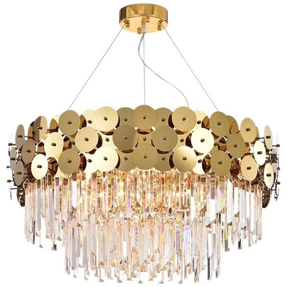 TOOLIGHT hængende loftlampe APP1473-CP 60CM Guld 60x60x38cm