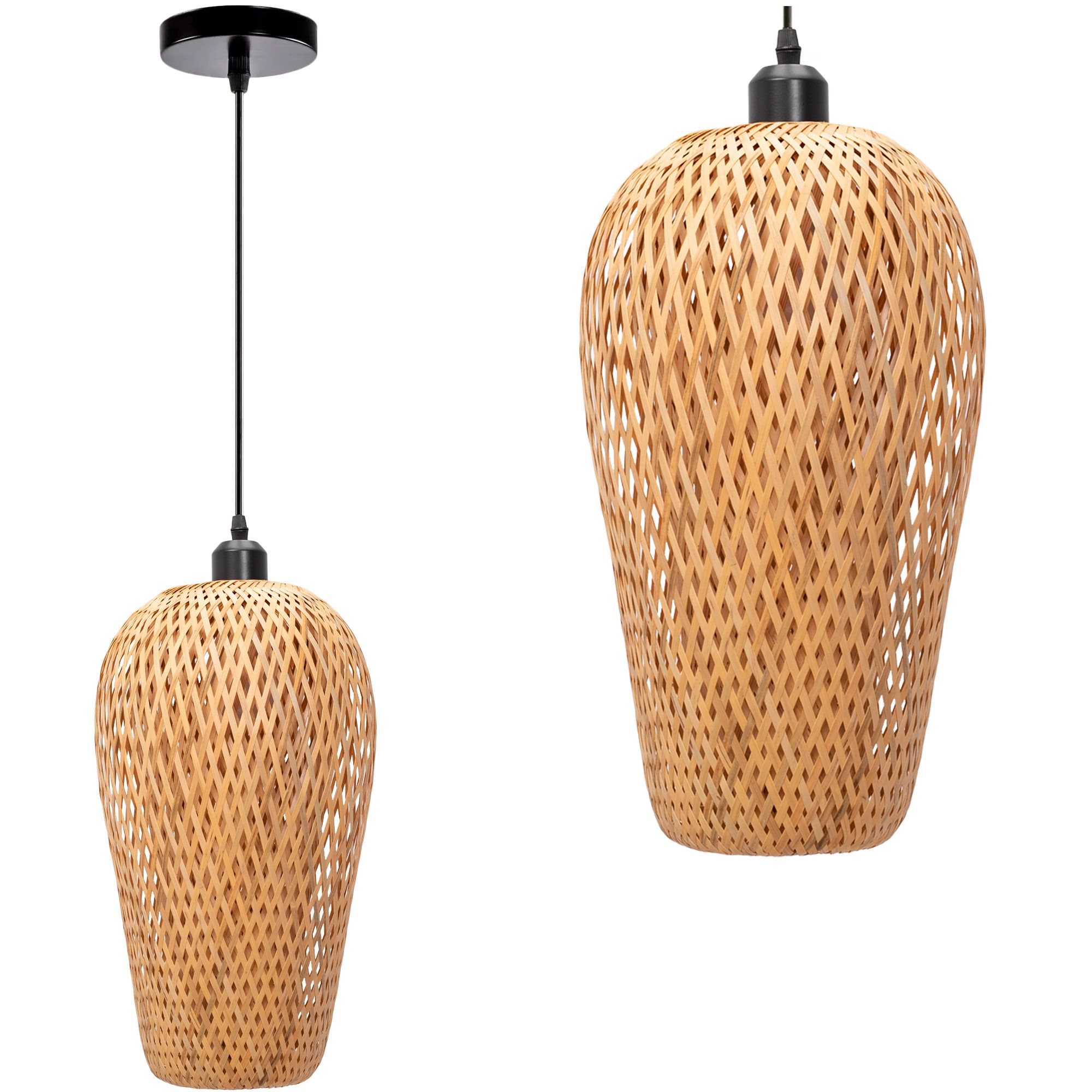 TOOLIGHT hængende loftlampe APP986-1CP Brun 38x23x90cm
