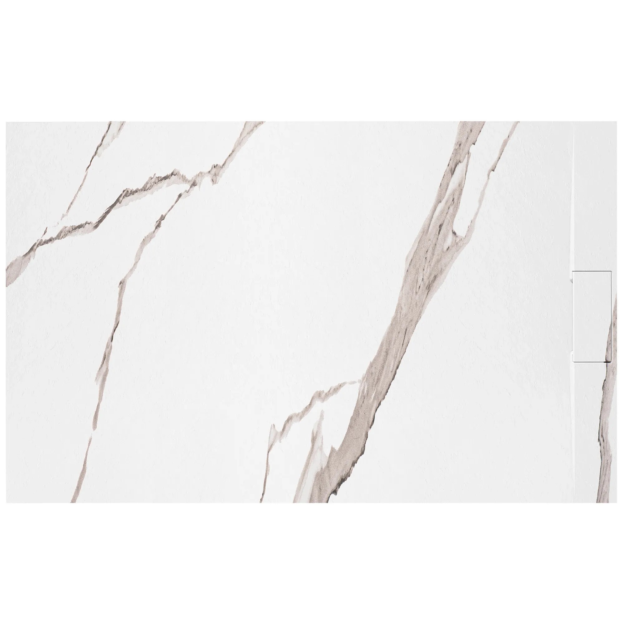 REA brusekar BAZALT CARRARA 90x120 Hvid, 120x90x2,5cm