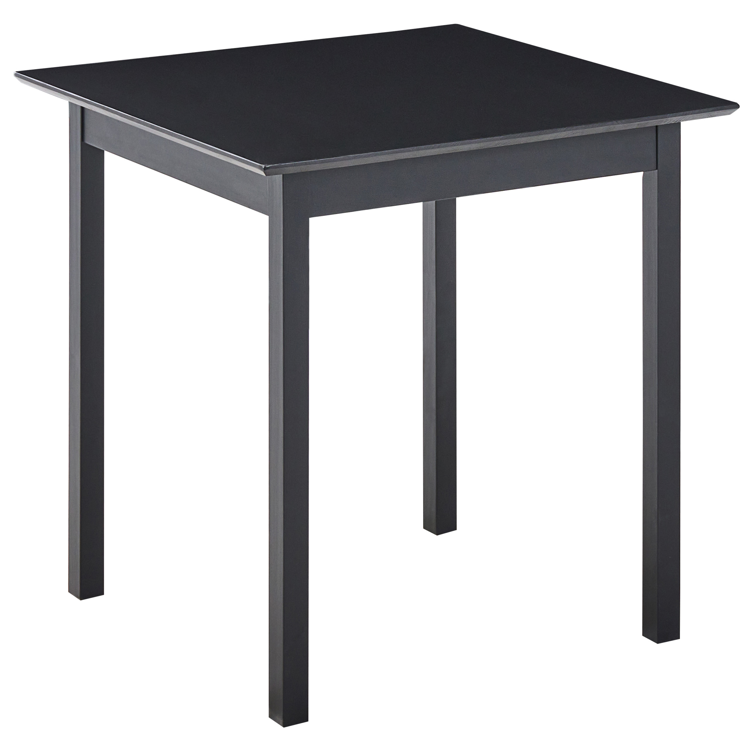 Spisebord VERITAS Sort 75 cm 75 cm Fyretræ
