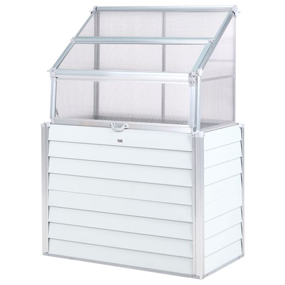 Altan-drivhus NOVOLI 120 cm 62 cm Cremehvid