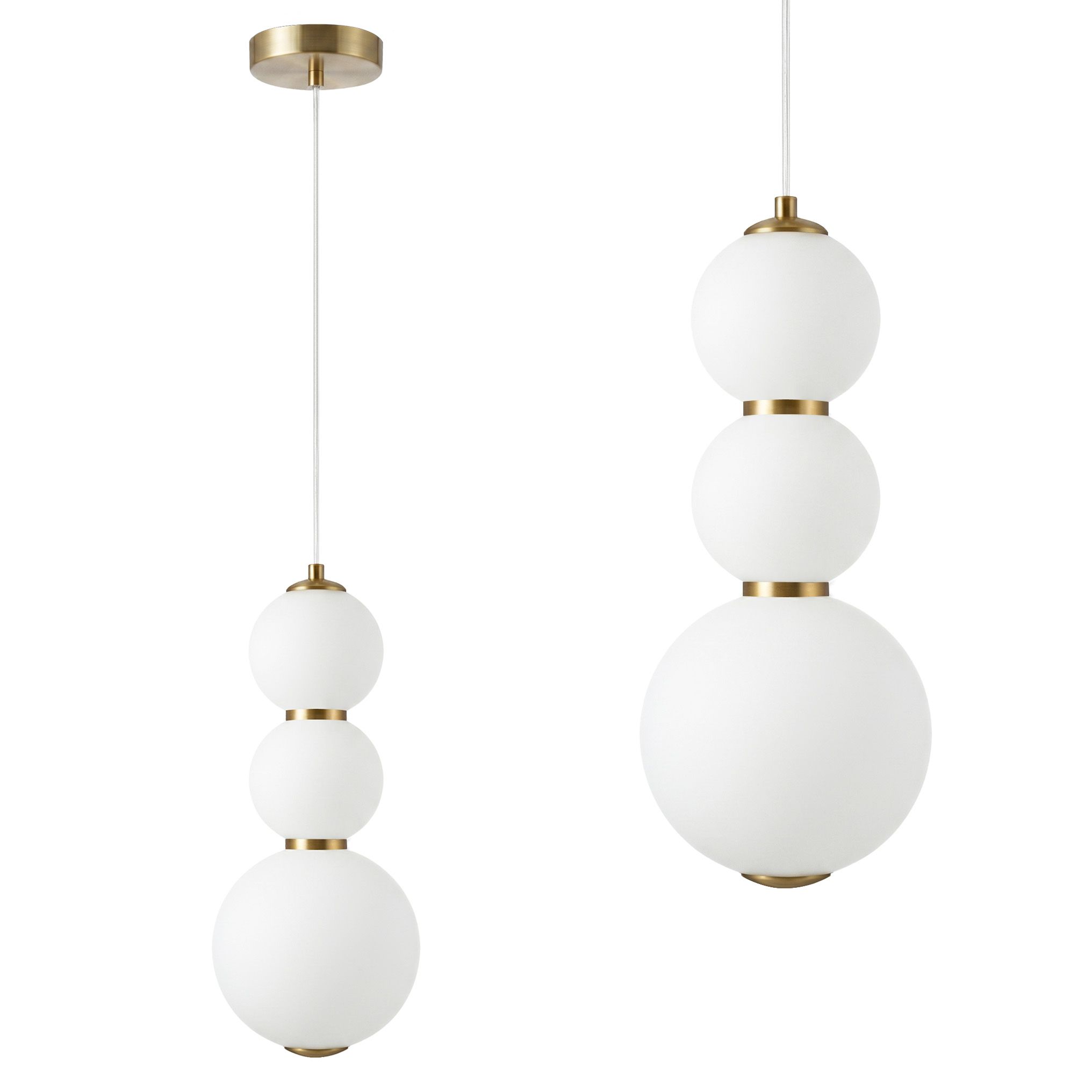 TOOLIGHT hængende loftlampe LHJ113-3CP LED Børstet guld 15x15x37cm