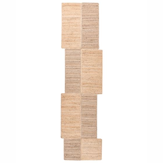 Gulvtæppe SANGLI Beige 80 x 300 cm Jute