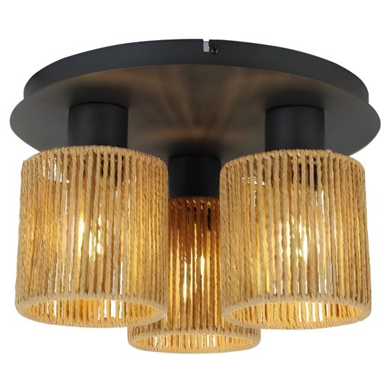 TOOLIGHT hængende loftlampe APP1819-3CPR Sort 23x33x23cm