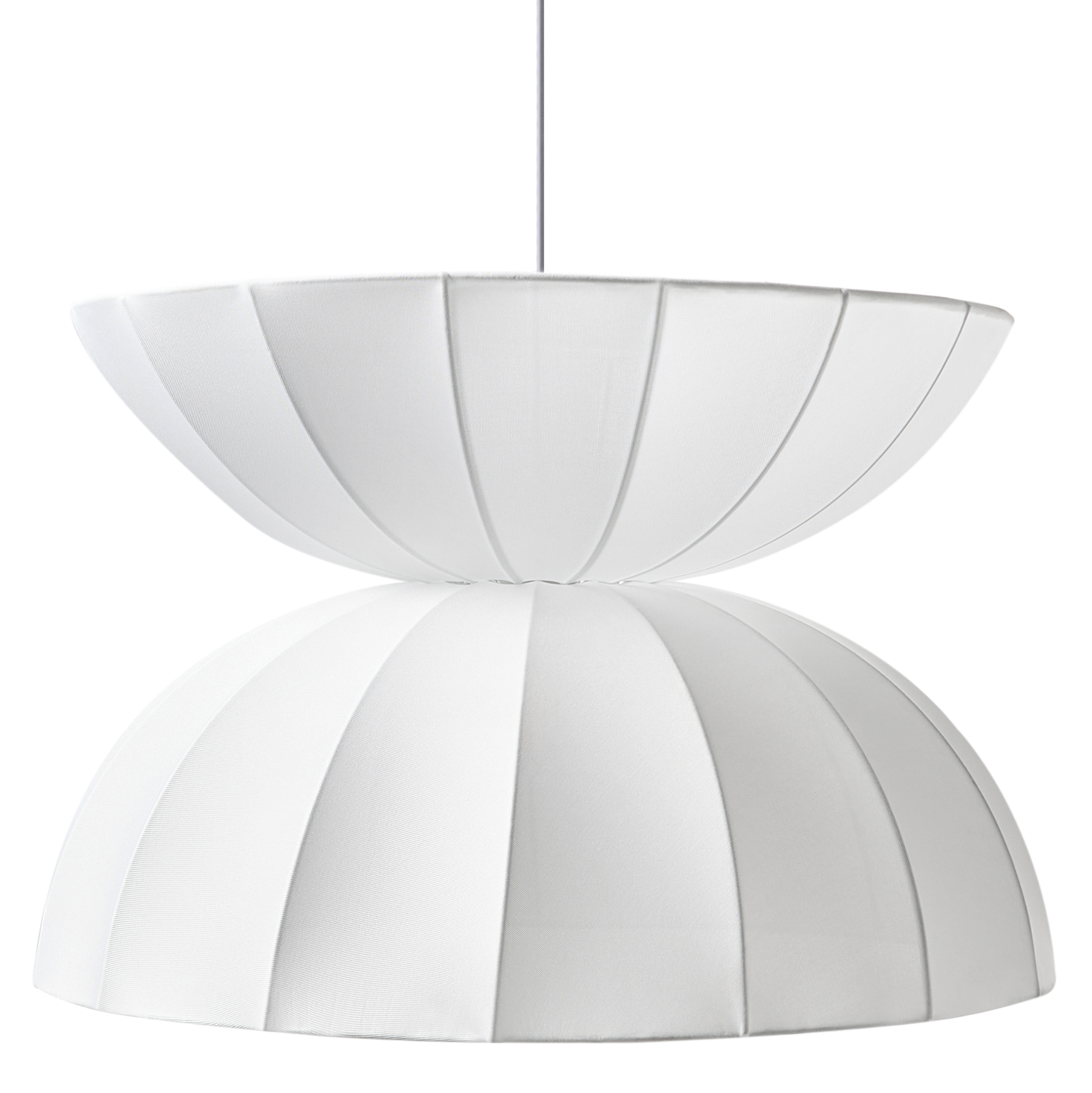 Loftlampe DEBONS Kunstsilke Hvid
