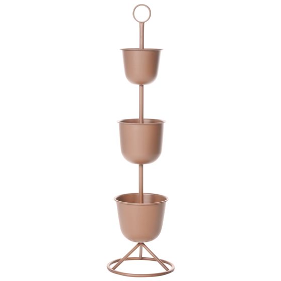 Plantestativ RENGE 28 cm Metal Brun